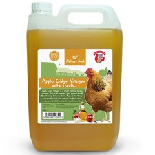 Apple Cider Vinegar with Garlic 5ltr - + Mother, Poultry, for Chickens, 5 Litre