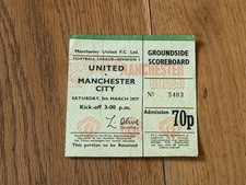 TICKET 1976/77 Manchester