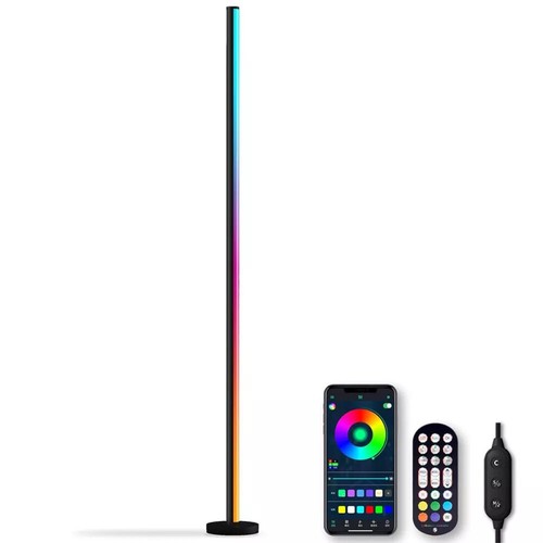 Minimalist rgb led floor - rgb, lamp