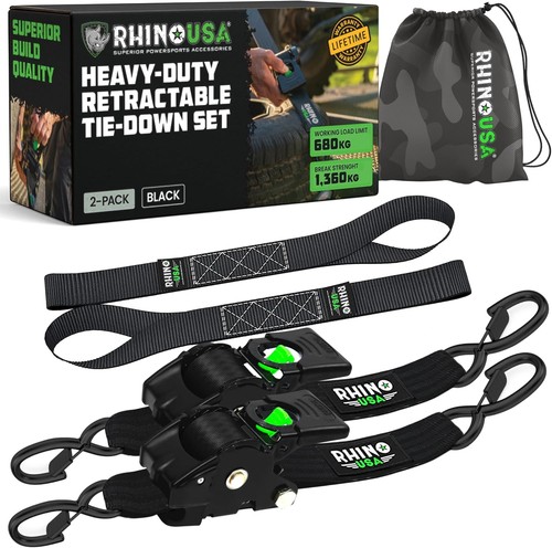 Rhino usa retractable ratchet - retractable,