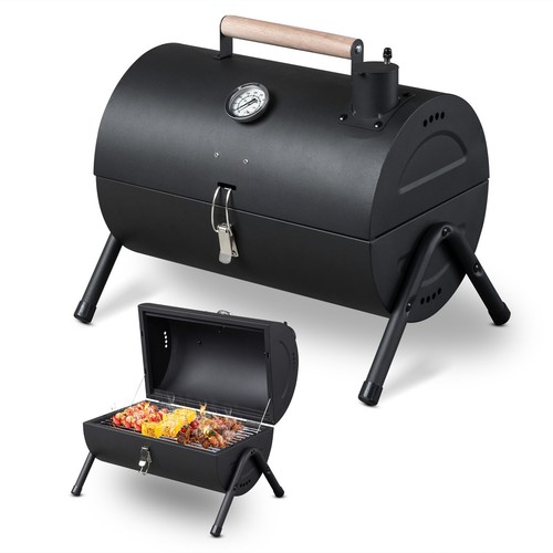 Portable charcoal grill lid - grill,