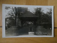 Pre 1914 Real Photo Postcard of Lych Gate, Aston Church, Birmingham