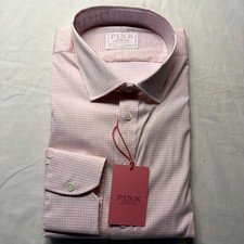 Thomas Pink Check Pink Shirt