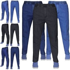 Mens Jeans Elasticated Waist