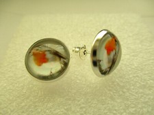 ROBIN BIRD GLASS CABOCHON