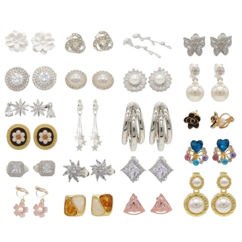 Clip earrings womens non - earrings,