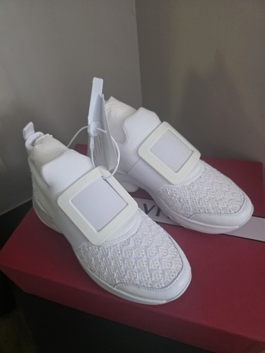 Roger vivier white mesh low - mesh,