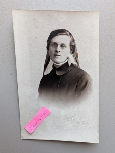 Unusual old photo woman - unusual,