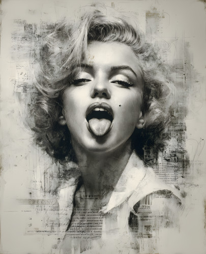 Monochrome marilyn monroe - monochrome,