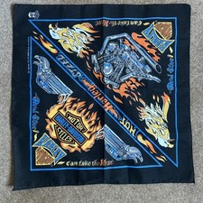 Official Harley Davidson Bandana Handkerchief VTG Made in USA Real Steal