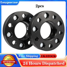 25mm Hubcentric Wheel Spacers & Bolts 72.6 5x120 PCD Black For Range Rover Sport