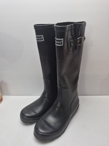 Kangol black wellington boots - wellington,