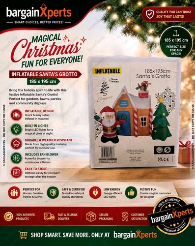 Inflatable led santa grotto - santa's,