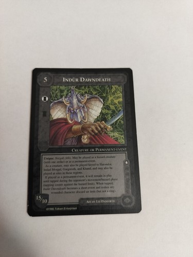 Middle earth ccg tcg indur - middle, tcg: