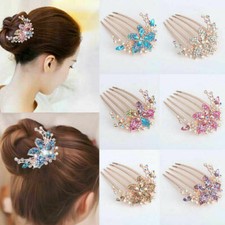 Bridal Wedding Diamante Crystal Hair Comb Pins Clips Rhinestone Hair Accessories