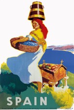 TA19 Vintage Spain Spanish Travel Poster Print -  Choose From A1 A2 A3 