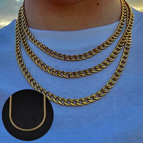 18ct gold plated - gold, cuban