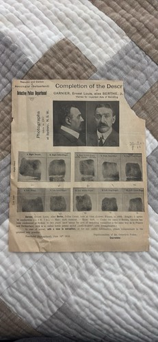 Antique 1914 criminal wanted - antique,