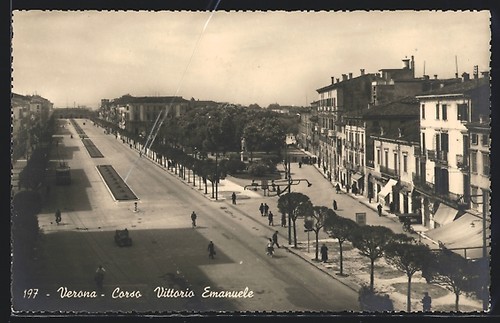 Postcard verona corso - verona,,