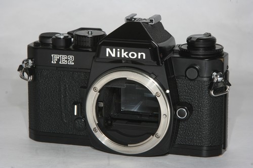 Nikon fe2 black analog slr - analog,