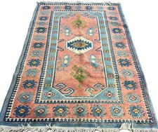 A CLASSY OLD HANDMADE TRADITIONAL KARS TURKISH WOOL ON WOOL RUG (264 x 171 cm)*