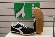 Men's Diadora Sirio Black / White Vintage Fashion Retro Trainers UK 8 EU 42