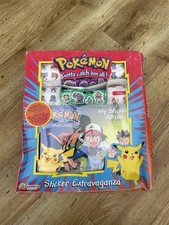 Vintage 1999 Pokemon Sticker Extravaganza 190 Stickers Album Set New Unused
