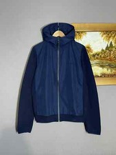 Lacoste Nylon Light Jacket Hoodie Navy Zip Up RRP 280$ Size M