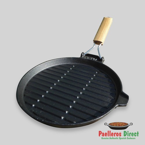 Round cast iron griddle - round,