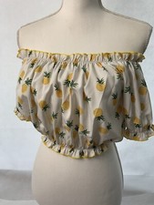 SHEIN S White Cropped Frilly