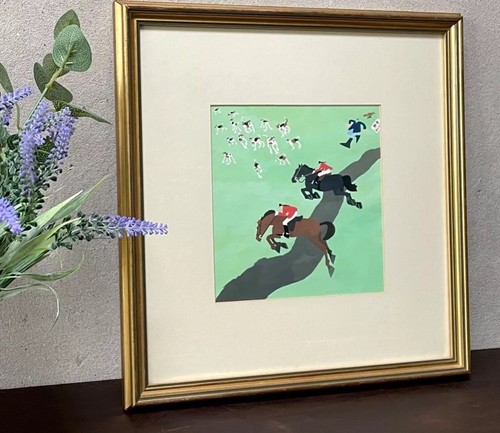Vintage painting hunting - vintage, by