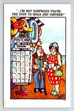 Comic Postcard: Risque Sapphire Postcards On Sale In Shop. Unposted.