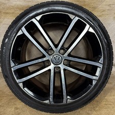 1X 18'' GENUINE VW GOLF GTD NOGARO GT GTI MK7 ALLOY WHEEL TYRE 5G0601025AQ