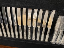  124 Piece Stainless Steel Cutlery Set  Sheffield EPNS Silver plated