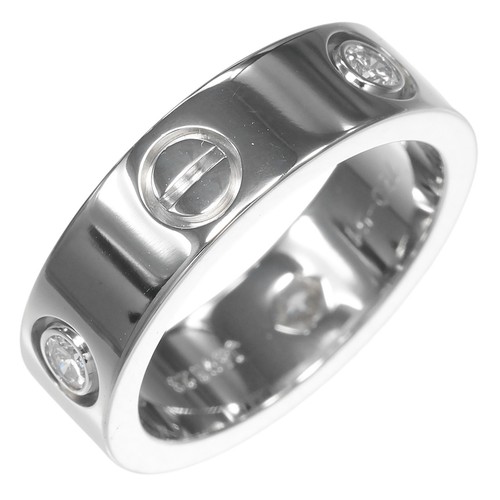 Cartier love ring - love, white