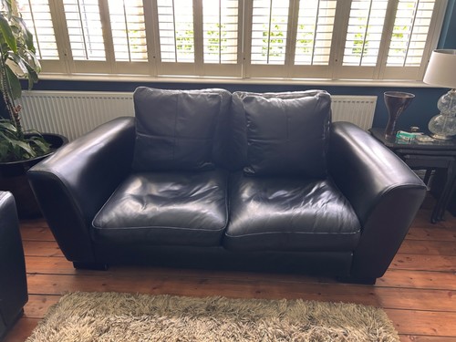 Heal slouch black leather - "slouch",