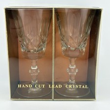 Vintage Pair of Hand Cut Lead