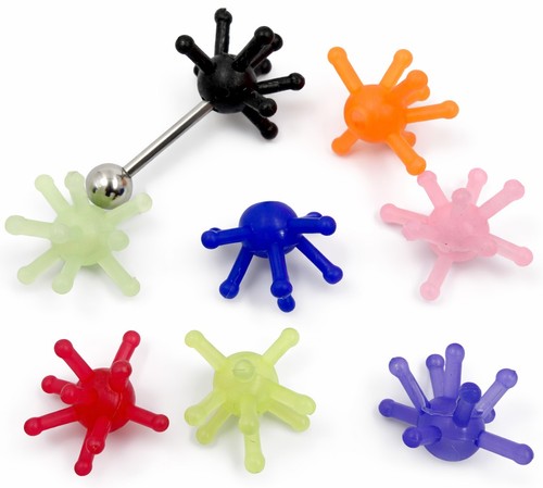 Silicone spikey koosh - silicone,