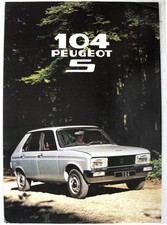 PEUGEOT 104 S Car Sales