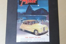 Original 1949 magazine advert: AUSTIN A70 HAMPSHIRE saloon frame-ready wall-art 