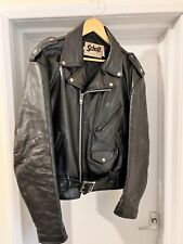 Schott One Star Perfecto Leather Jacket Size L (XL) (US 44) Regular 518L 