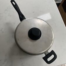 Large vintage saucepan 150 high 450 long with handle pan 220 wide aluminium  