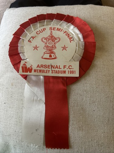 Arsenal vintage rosette 19991 - arsenal,