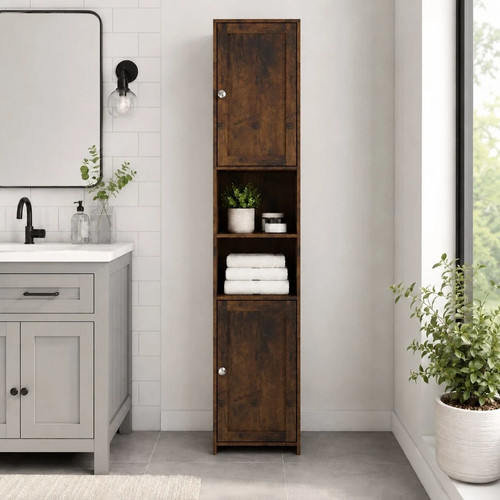 Bathroom linen cupboard - linen,
