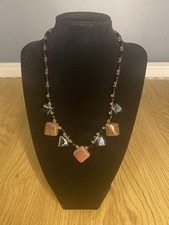 Brown & Black Beaded Statement