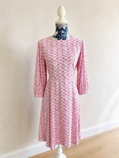 M&S Red White Midi Dress UK16
