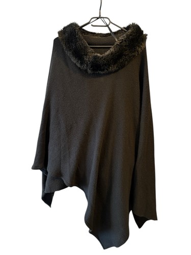 Black poncho one size - m&co,