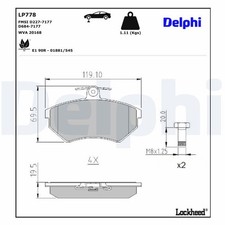 FITS AUDI A4 B5 1.6 BRAKE PAD
