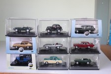 JOB LOT OF NINE OXFORD DIECAST 1:76 CARS - FORD CAPRI, JAGUAR, MG ETC