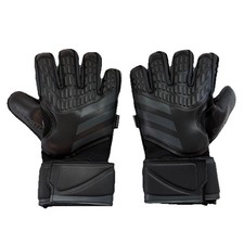 adidas Predator Match Fingersave Goalkeeper Gloves Black Size 8 Adults New